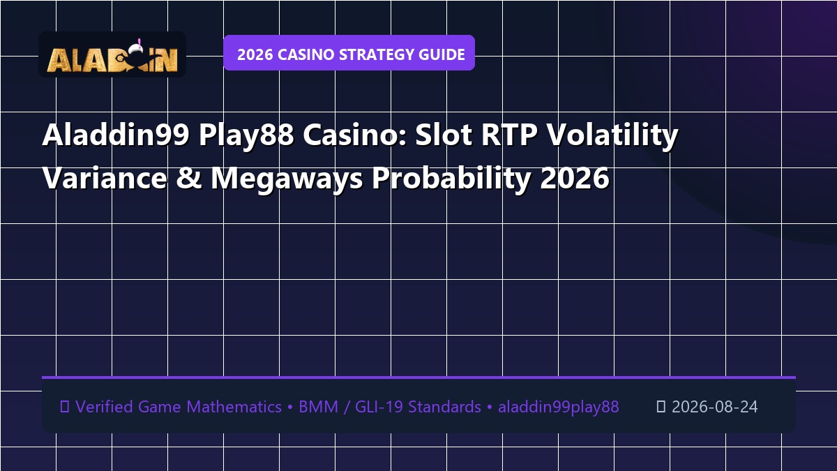 Aladdin99 Play88 Casino: Slot RTP Volatility Variance & Megaways Probability 2026